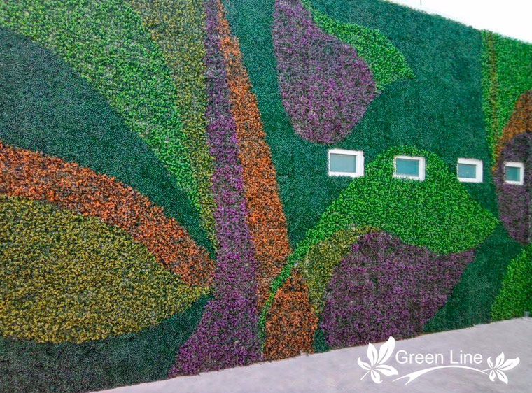 ideas follaje artíficial muro verde