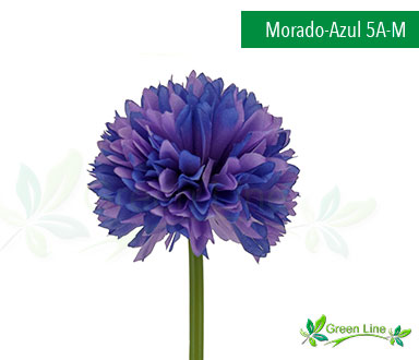 Crisantemo Artificial Morado-Azul