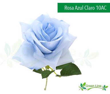 Rosas Artificiales Azul Claro