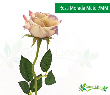 Rosas Artificiales Color Morada Mate