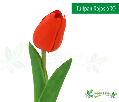 Tulipanes Artificiales Rojos