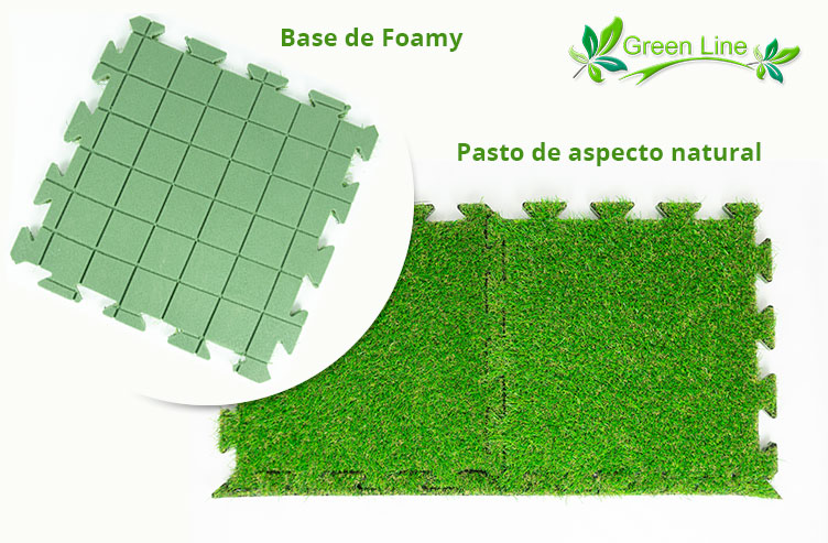 pasto alfombra modular